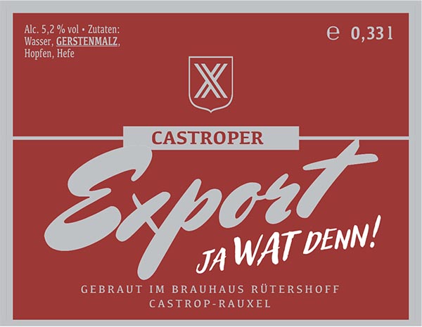 Etikett-Export Brauhaus-Hotel Rütershoff